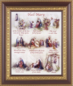 Hail Mary Prayer Framed Print [HFP249]
