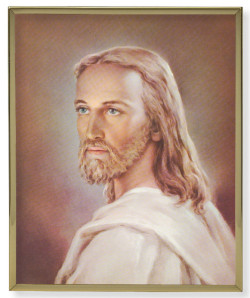 Head of Christ Gold Frame 8x10 Plaque [HFA4914]