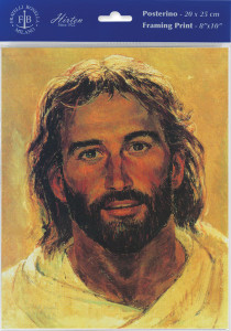 Head of Christ by Richard Hook Print - Sold in 3 Per Pack [HFA4818]