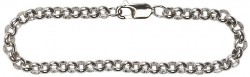 Heavy Sterling Silver Rolo Charm Bracelet [CHBR1001]