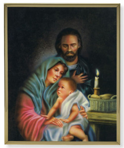 Holy Family Gold Frame 8x10 Plaque [HFA4906]