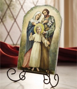 Holy Family Tile Plaque 8.5“ High [CBPL004]