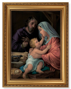 Holy Family in Joseph's Workshop 12x16 Framed Print Artboard [HFA5130]