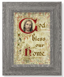 House Blessing 7x9 Gray Oak Frame [HFA4660]