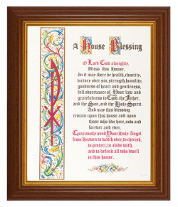 House Blessing 8x10 Textured Artboard Dark Walnut Frame [HFA5534]