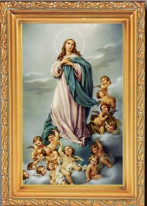 Immaculate Conception Antique Gold Framed Print [HFA0067]