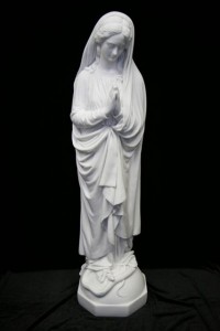 Immaculate Conception Statue White Marble Composite - 45 inch [VIC1013]