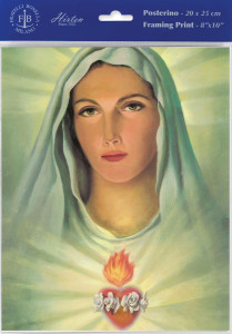 Immaculate Heart of Mary Print - Sold in 3 Per Pack [HFA4803]