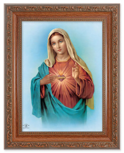 Immaculate Heart of Mary by Bonella 6x8 Print Under Glass [HFA5366]