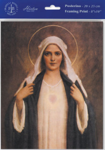 Immaculate Heart of Mary by Chambers Print - Sold in 3 Per Pack [HFA4802]