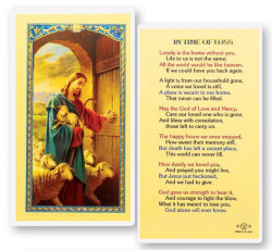 In The Time of Loss Laminated Prayer Card [HPR737]