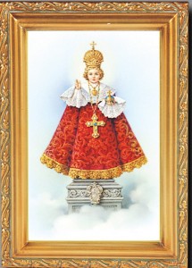 Infant of Prague Antique Gold Framed Print [HFA0060]