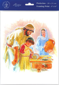 Jesus the Carpenter Print - Sold in 3 Per Pack [HFA4851]