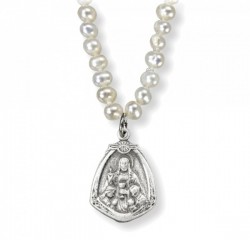 Jesus with Children Freshwater Pearl Necklace [HMM3369]