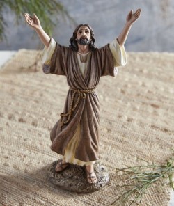 Jesus Praise God 9 Inch High Statue [CBST028]