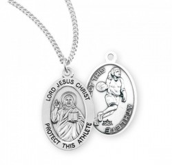 Jesus Protect this Basketball Athlete Medal Girl [HMM3053]