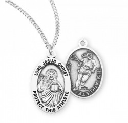 Jesus Protect this Lacrosse Athlete Medal Girl [HMM3057]