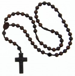Jujube Dark Wood 5 Decade Rosary - 10mm Beads [RB9003]