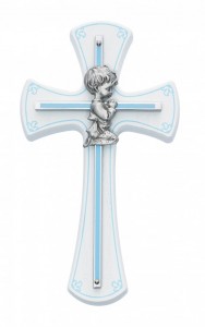 Kneeling Boy on Baby Cross [CR4073]