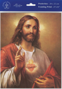 La Fuente Sacred Heart of Jesus Print - Sold in 3 Per Pack [HFA4821]