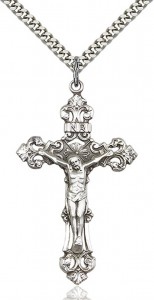 Men's Large Open-Cut Tip Crucifix Pendant [BM0265]