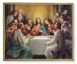 Last Supper Gold Framed Print [HFA0153]