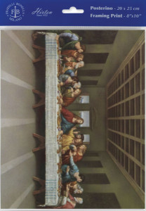 Last Supper Print by Da Vinci - Sold in 3 per pack [HFA1182]