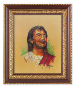 Laughing Jesus 8x10 Framed Print Under Glass [HFP1573]