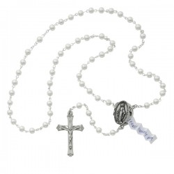 Locket Rosary in Cream [MVRB1213]
