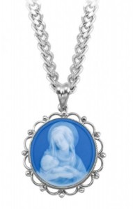 Madonna and Child Cameo Necklace [HMM3350]