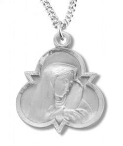 Madonna and Child Medal Sterling Silver [REM2106]