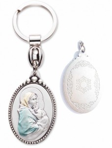 Madonna of the Streets Sterling Silver Keyring [AU1044]