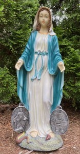 Mary Statue with Miraculous Medal 23“ High [TGS0060]