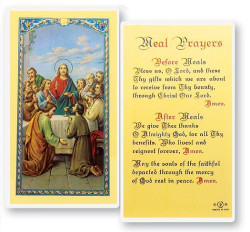 Meal Prayers, The Last Supper Laminated Prayer Card [HPR373]