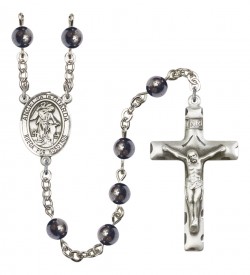 Men's Angel de la Guardia Silver Plated Rosary [RBENM8118SP]