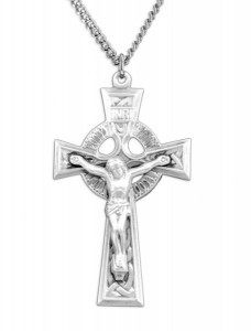 Men's Celtic Cut Out Crucifix Pendant [HM0822]