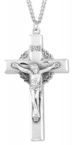 Men's Crown of Thorns Crucifix Pendant [HM0749]