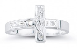 Men's Crucifix Ring Sterling Silver [HMR001]