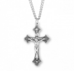 Men's Gothic Tip Crucifix Necklace [HMM3277]