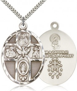 Men's Large 5-Way Holy Spirit Medal [BM0030]
