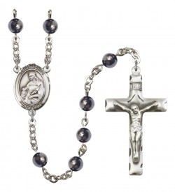 Men's St. Agnes of Rome Silver Plated Rosary [RBENM8128]