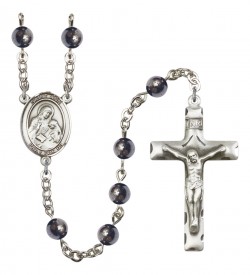 Men's St. Ann Silver Plated Rosary [RBENM8002]