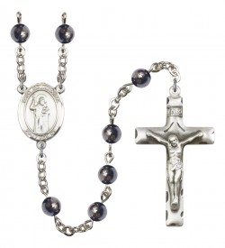 Men's St. Columbkille Silver Plated Rosary [RBENM8399]