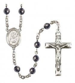Men's St. Frances of Rome Silver Plated Rosary [RBENM8365]