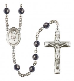 Men's St. Josephine Bakhita Silver Plated Rosary [RBENM8360]