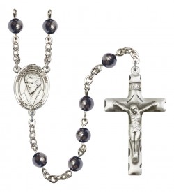 Men's St. Peter Canisius Silver Plated Rosary [RBENM8393]
