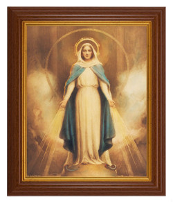 Miraculous Mary by Chambers 8x10 Textured Artboard Dark Walnut Frame [HFA5498]