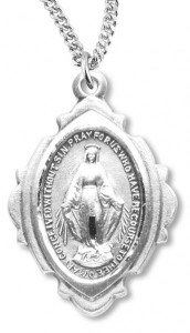 Miraculous Medal with Cut Out Border [HM0785]