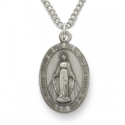 Women's Sterling Silver Miraculous Medal   [SN237]