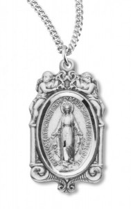 Miraculous Pendant with Angels and Chain [HM0771]